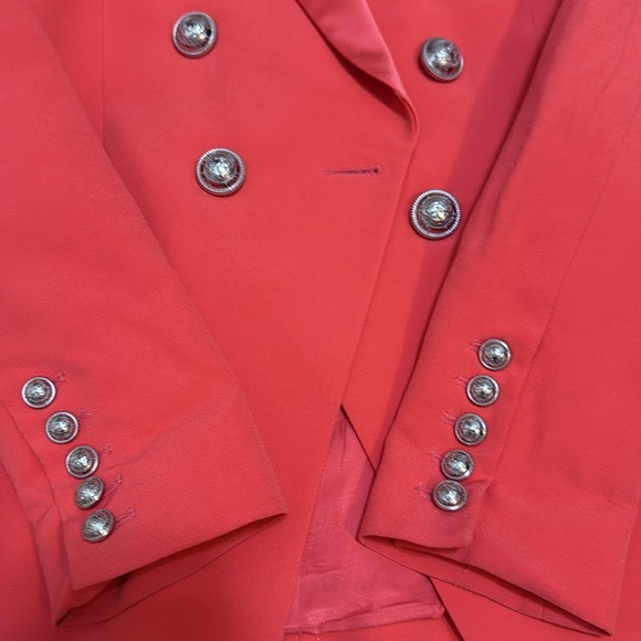 Balmain Women's Pink Double-Breasted Blazer - Picture 7 of 15